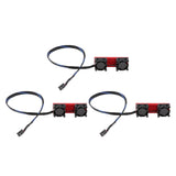 Maxbell 3x PCIE Solid State Heat Sink Dual Active Radiator M.2 SSD Cooling Fan (Red)