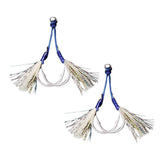 Maxbell 2x Jig Hooks Fishing Hooks Barbed Hooks Assist Hooks in Solid Ring