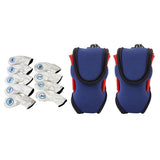 Maxbell 4-AW 9pcs Golf Club Head Cover Irons Headcover with 2pcs Ball Holder Bag
