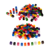 Maxbell 200pcs  Interlocking Math Link Cubes Snap Blocks 4 Colors
