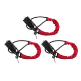 Maxbell 3X Universal Car Vehicle Anti-theft Steel Locking Steering Wheel Lock Strap