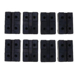 Maxbell 8PCS Heavy Duty Rubber Car Lift Arm Pads Equipment Kit Black Square