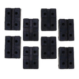 Maxbell 8PCS Heavy Duty Rubber Car Lift Arm Pads Equipment Kit Black Square