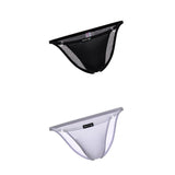 Maxbell 2 Pieces Mens Ice Silk Low Rise Briefs Underwear String Bikini Adjustable