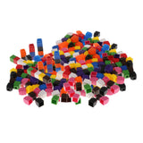 Maxbell 400pcs  Interlocking Math Link Cubes Snap Blocks 4 Colors