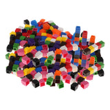 Maxbell 400pcs  Interlocking Math Link Cubes Snap Blocks 4 Colors