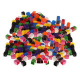 Maxbell 400pcs  Interlocking Math Link Cubes Snap Blocks 4 Colors