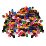 Maxbell 400pcs  Interlocking Math Link Cubes Snap Blocks 4 Colors