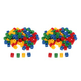 Maxbell 200x Early Education Baby Gifts  Math Link Cubes 4-Color