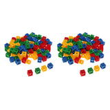 Maxbell 200x Early Education Baby Gifts  Math Link Cubes 4-Color
