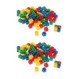 Maxbell 200x Early Education Baby Gifts  Math Link Cubes 4-Color