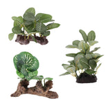 Maxbell 3pcs Resin Artifical Water Grass Plant For Reptile or Aquarium Tank Green