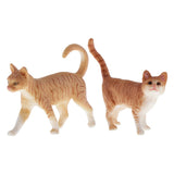 Maxbell Simulation Pets Cats Model Figure Educational Toys Home Decor Cats x2