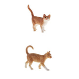 Maxbell Simulation Pets Cats Model Figure Educational Toys Home Decor Cats x2