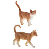 Maxbell Simulation Pets Cats Model Figure Educational Toys Home Decor Cats x2