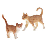 Maxbell Simulation Pets Cats Model Figure Educational Toys Home Decor Cats x2