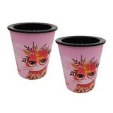 Maxbell 2x Self Watering Planter Pot Cup-shaped Cat