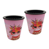 Maxbell 2x Self Watering Planter Pot Cup-shaped Cat