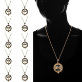 Maxbell 10pcs 5x Magnifying Glass Pendant Dragonfly Skeleton Necklace Lady Jewelry