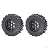 Maxbell 8Pcs 17mm Wheel Rim Tire Tyres 170mm for 1/8 RC  RC Monster Trucks