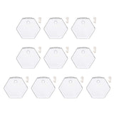 Maxbell 10xWall Mount Planter Glass Hydroponic Vase Plant Pot Terrarium Hexagon 13cm