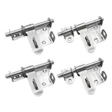 Maxbell 4pcs Stainless Steel Door Bolt Havy Dutry Sliding Lock Cross + horizontal