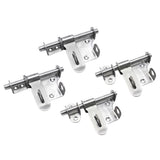 Maxbell 4pcs Stainless Steel Door Bolt Havy Dutry Sliding Lock Cross + horizontal