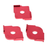 Maxbell Set of 3 Corner Router Templates Wood Letter Ruler Carpenter Handheld Tools