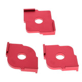 Maxbell Set of 3 Corner Router Templates Wood Letter Ruler Carpenter Handheld Tools