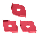 Maxbell Set of 3 Corner Router Templates Wood Letter Ruler Carpenter Handheld Tools