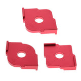 Maxbell Set of 3 Corner Router Templates Wood Letter Ruler Carpenter Handheld Tools