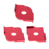 Maxbell Set of 3 Corner Router Templates Wood Letter Ruler Carpenter Handheld Tools
