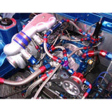 Maxbell AN 6 Nylon Braided Oil Fuel Hose for 10 Pieces Aluminum Fittings