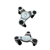 Maxbell 2xIron Triangular Home Moving Tools Furniture Roller Mover Set Yellow