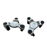 Maxbell 2xIron Triangular Home Moving Tools Furniture Roller Mover Set Yellow