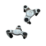 Maxbell 2xIron Triangular Home Moving Tools Furniture Roller Mover Set Yellow