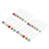Maxbell 24 Pcs Multicolor Rhinestone Dressmaker Pins DIY Sewing Quilting Accessories