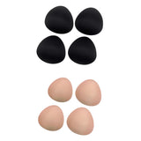Maxbell 4 Pairs Female Bra Pad Inserts Push Up Sponge for Swimwear Sportwear 10m