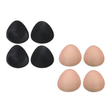 Maxbell 4 Pairs Female Bra Pad Inserts Push Up Sponge for Swimwear Sportwear 10m