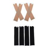 Maxbell 4 Pairs Flip Flop Socks Split 2 Toe Socks Sandals Ninja Slipper Nude Black