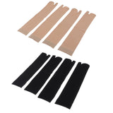 Maxbell 4 Pairs Flip Flop Socks Split 2 Toe Socks Sandals Ninja Slipper Nude Black