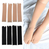 Maxbell 4 Pairs Flip Flop Socks Split 2 Toe Socks Sandals Ninja Slipper Nude Black