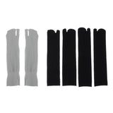 Maxbell 3 Pairs Split 2 Toe Flip Flop Socks Tabi/Ninja/Geta Socks Unisex Gray+Black