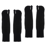 Maxbell 2 Pairs Split 2-Toe Flip Flop Socks Tabi / Ninja / Geta Socks Unisex Black