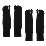 Maxbell 2 Pairs Split 2-Toe Flip Flop Socks Tabi / Ninja / Geta Socks Unisex Black