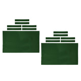 2x Wool Blend  Billiard Pool Table Cloth Snooker Felt Cushion 8ft Green