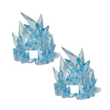 Maxbell 2xAction Figure Effects Ice Display Stand for DIY Dolls Accessories