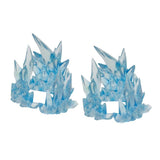 Maxbell 2xAction Figure Effects Ice Display Stand for DIY Dolls Accessories