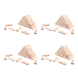 Maxbell 200x Wooden Blocks -2inch - Wood Rectangle Blocks for Crafts & DIY Projects