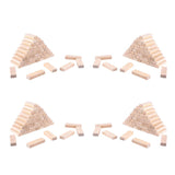 Maxbell 200x Wooden Blocks -2inch - Wood Rectangle Blocks for Crafts & DIY Projects